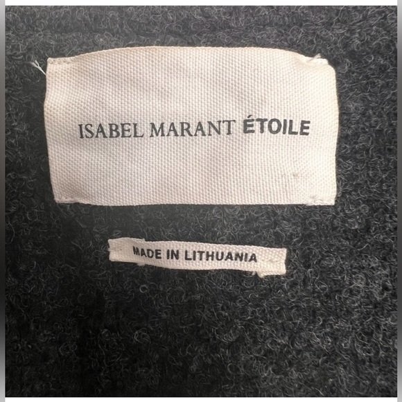 NWOT Isabel Marant Etoile Clifford Double Breasted Pea Coat Size 34 - Picture 5 of 8